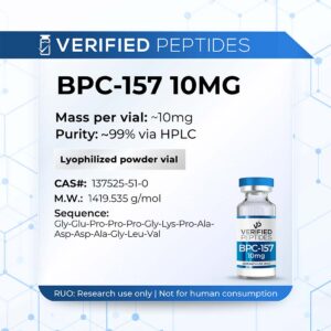 An information sheet for our 10MG BPC-157 peptide.