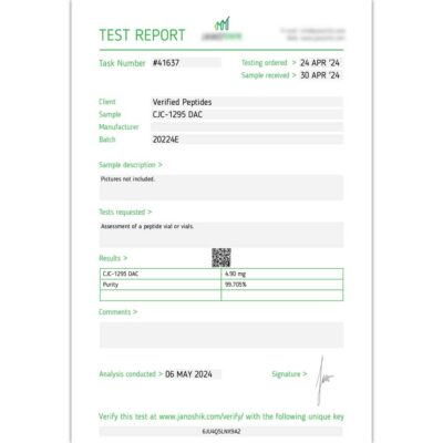 CJC1295 DAC May 2024 Lab Test