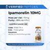An information sheet for our 10MG Ipamorelin peptide.