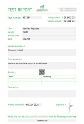 NAD Lab Report January 2024