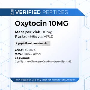 An information sheet for our 100MG Oxytocin peptide.