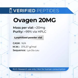 An information sheet for our 20MG Ovagen peptide.