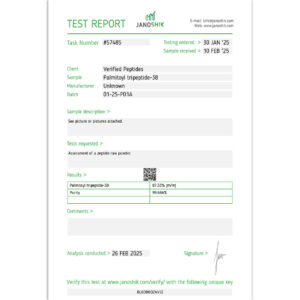 Matrixyl Synthe 6 Palmitoyl Tripeptide-38 Lab Test February 2025