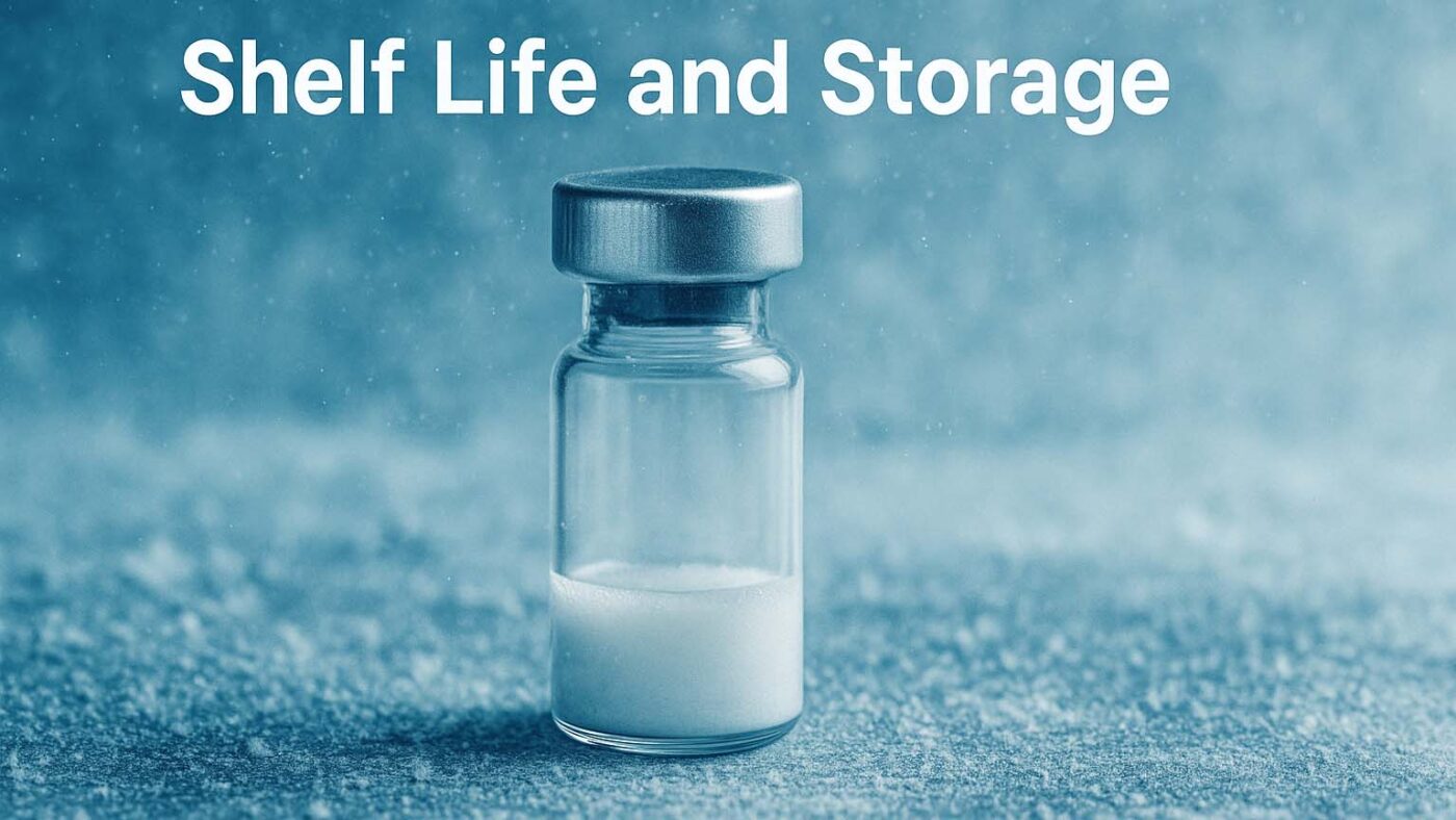 How to store peptides for research use and peptide shelf life