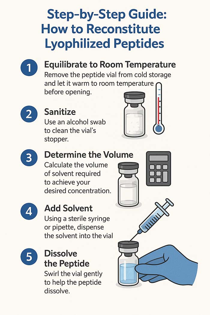 How to reconstitute peptides