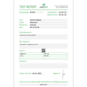 MT 1 Lab Test Report July 2025