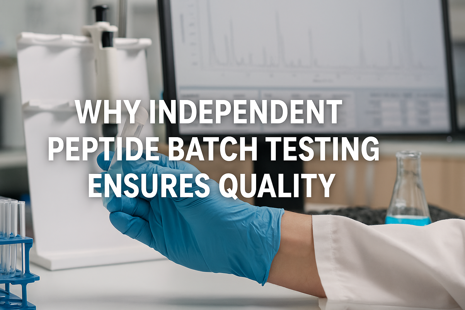 An illustration demonstrating why independent batch testing ensures quality.
