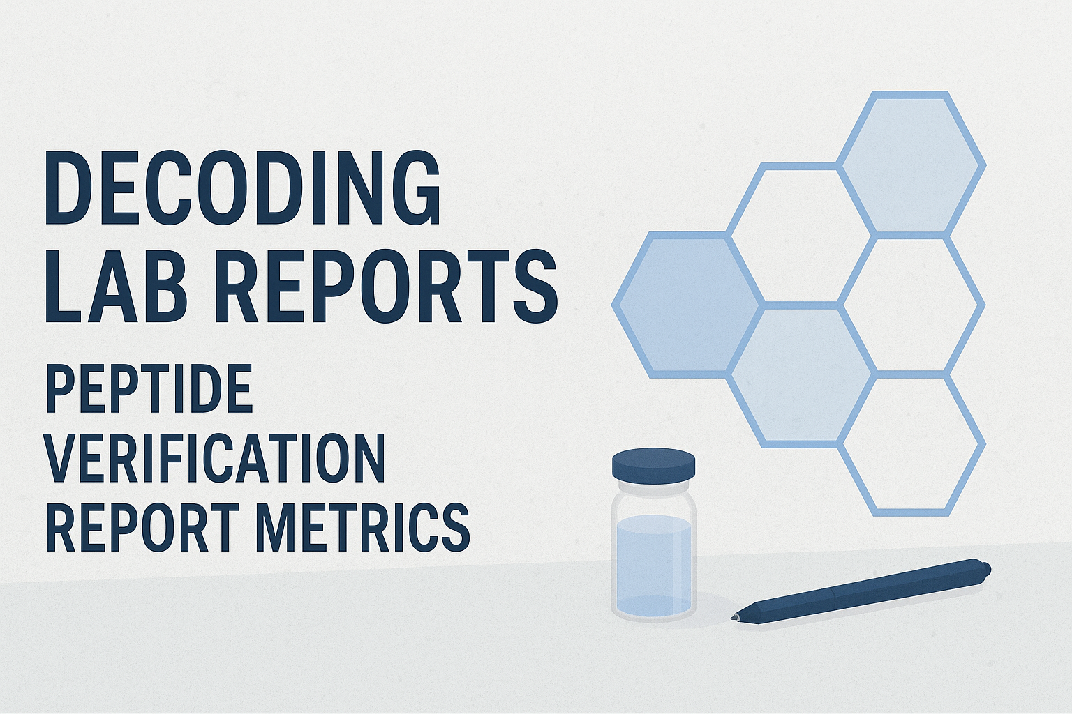 An article about reading and understanding peptide lab reports.