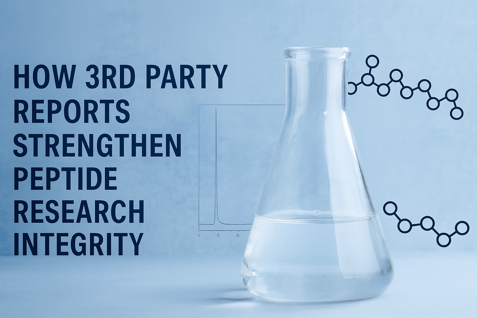 A representation of how third party lab testing strengthens peptide research integrity.