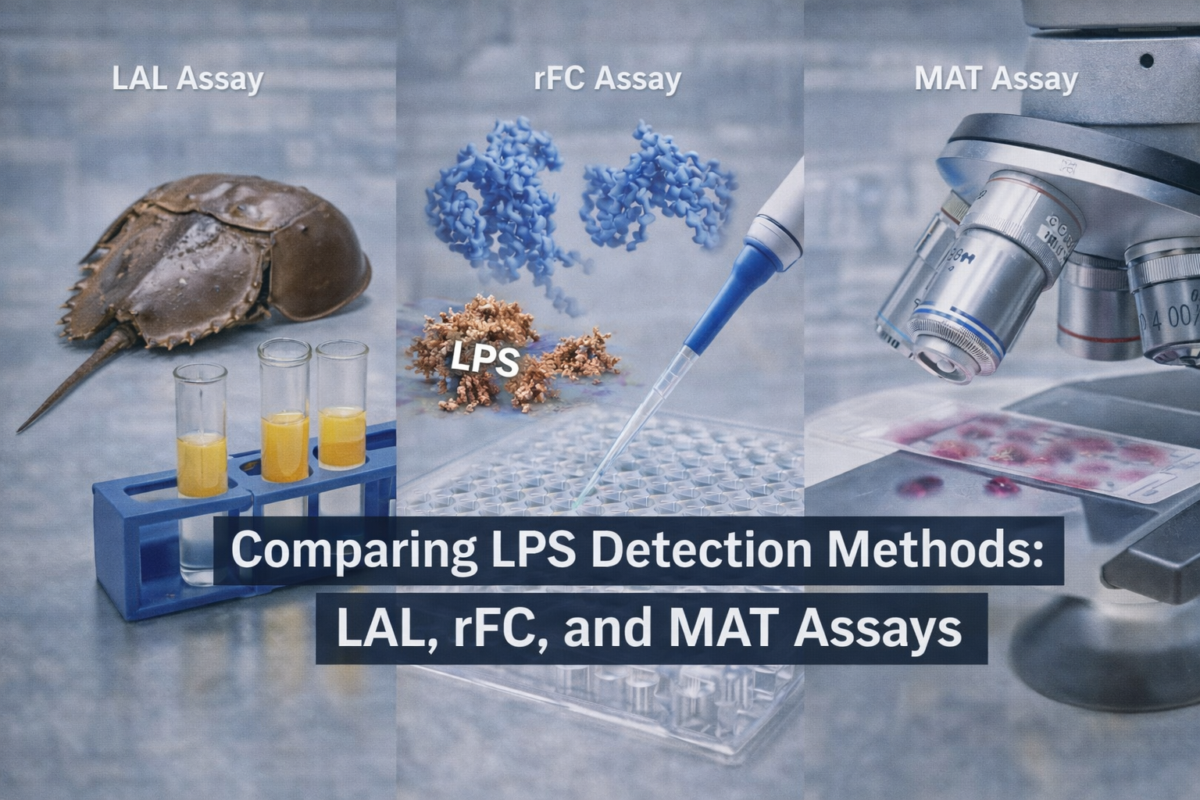Comparing LPS Detection Methods for peptides using LAL, rFC, and MAT Assays