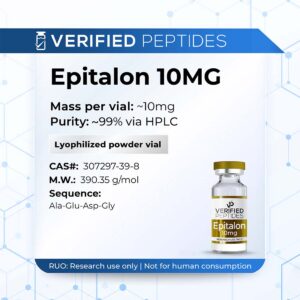 An information sheet for our 10MG Epitalon peptide.